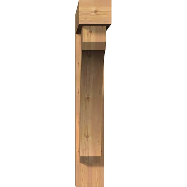 Legacy Block Smooth Bracket W/ Offset Brace, Western Red Cedar, 7 1/2W X 46D X 46H